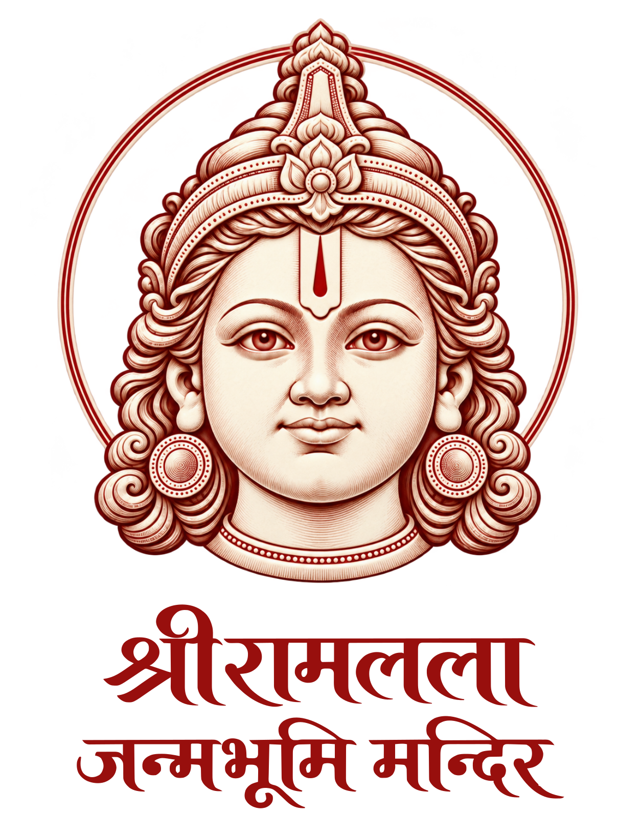 श्रीरामलला जन्मभूमि मन्दिर का चुना हुआ बरगंडी नामांकन