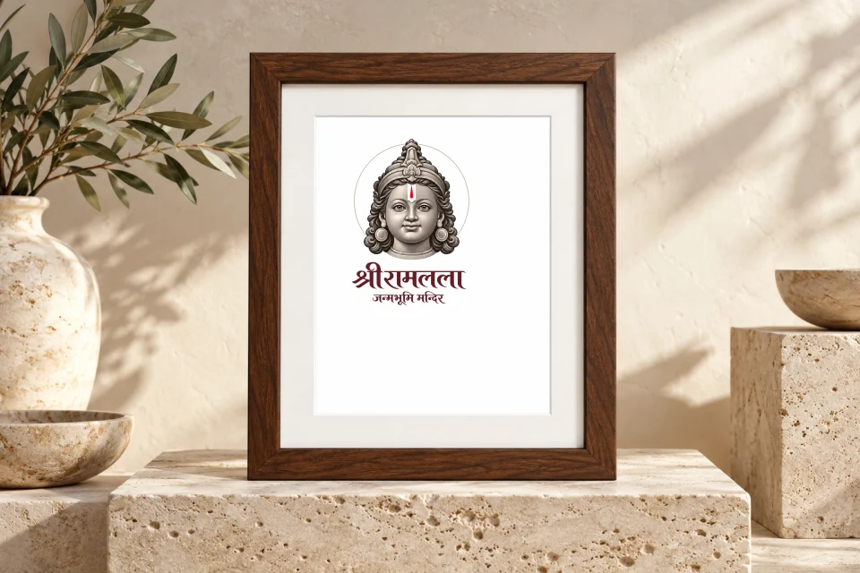 स्मृति-चिह्न और फ्रेम में portrait और नाम का उपयोग